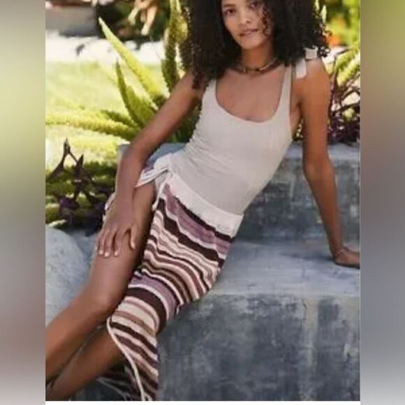 Anthropologie Other - Anthropologie Striped Crochet Beach Wrap. NWT